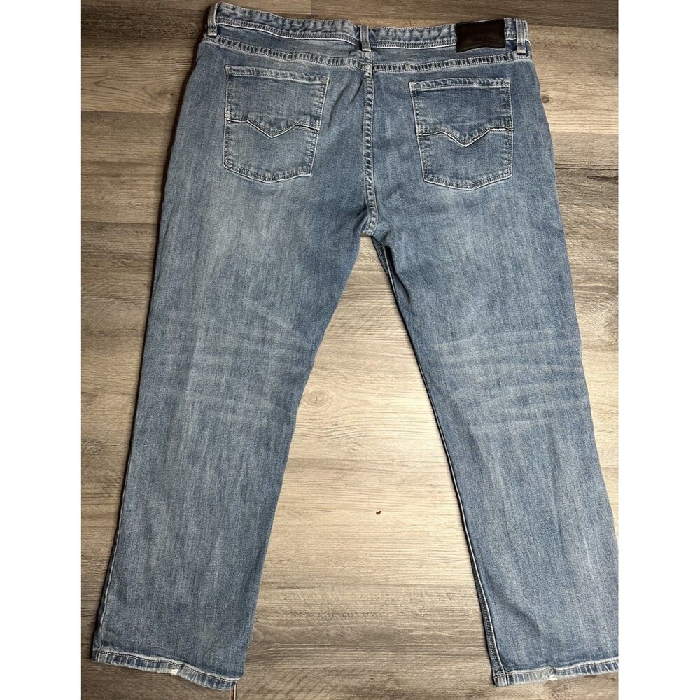 Rock & Roll Denim Vintage 46 Revolver Jeans Mens 42x30 Slim Straight Blue